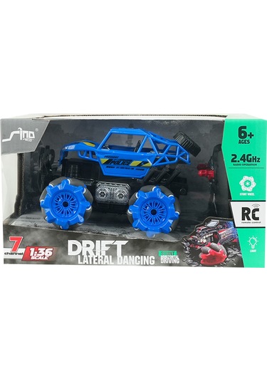 1:36 Uzaktan Kumandalı Drıft Car Mavi Çok Renkli