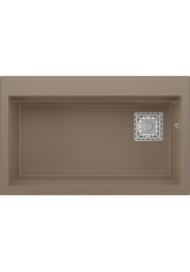 Real Stone Likya 75,5x47 Cm Cappuccino Granit Mutfak Eviyesi