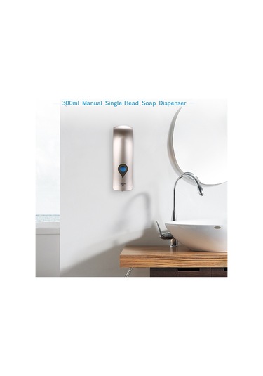 Chuangdıan-300ml Duvara Monte Tek Başlı Manuel Sabunluk Duş Jeli,şampanya Altın Diğer