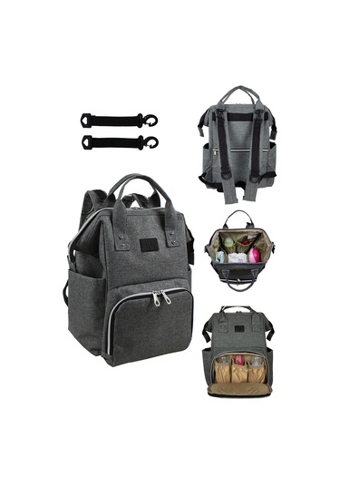 Bye Bye Paris Anne Bebek Bakım Sırt Çantası Gri