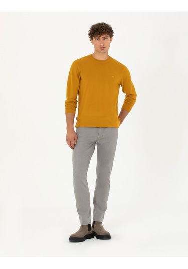 Pierre Cardin Erkek Safran Kazak /triko 50270054-vr043 Safran