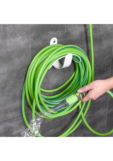 Suntek Magideal Su Hortumu Askısı Metal Borusu Depolama Rafı Beyaz