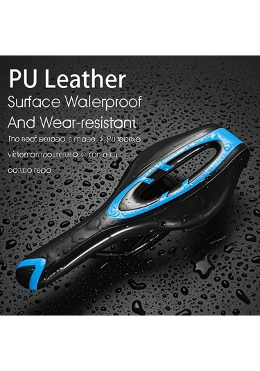 Tenfowee West Bıkıng Yol Bisikleti Sele - Orta Boşluklu, Havalandırmalı, Konforlu Ve Dayanıklı Siyah Sarı Renk Çok Renkli