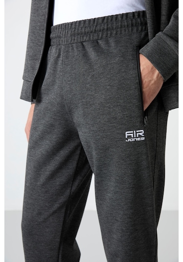 Tommy Life Hugo Antrasit Melanj Jogger Erkek Eşofman Takım - 85198 Antrasit - Melanj Antrasit  Melanj