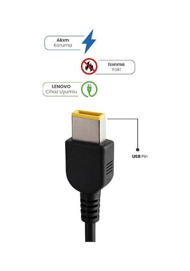 Sprange Sr-l12 20v 3.25a Usb Pin 65 Watt For Lenovo Laptop Adaptör