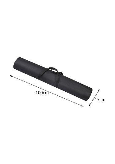 Suntek Seyahat Spor Tote Çanta Kamp Saklama Çantası 17cmx100cm Siyah Diğer