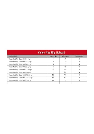 Vision Ned Rig Light Orange Lomj-4-1 Gr
