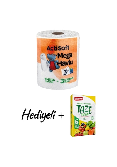 Mega Havlu 1 Kg. 2 Katlı Yaklaşık 8 Rulo Kağıt Havlu