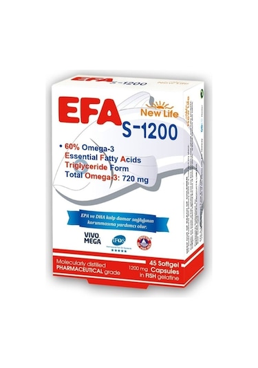 New Lıfe Efa S-1200 Mg 45 Kapsul