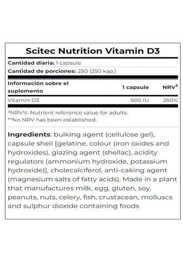 Scitec Vitamin D3 250 Kapsül