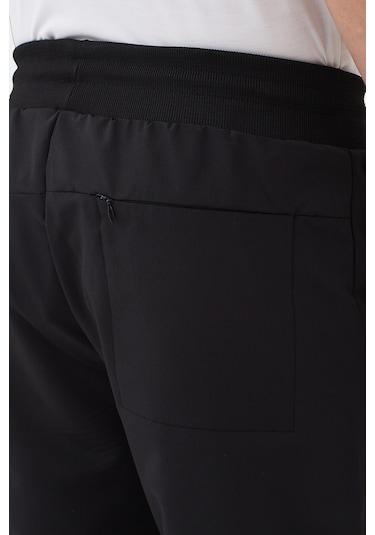 Slazenger Manus Erkek Cepli Siyah Eşofman Altı Siyah