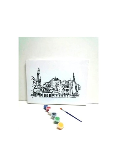 Hayal Sepeti Resimli Tuval Boyama Ayasofya Cami 25X35Cm