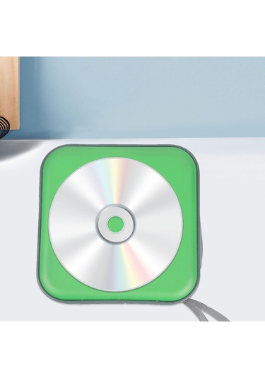 Suntek Cd Kutusu Dvd Saklama Taşıma Çantası Medya Yeşil