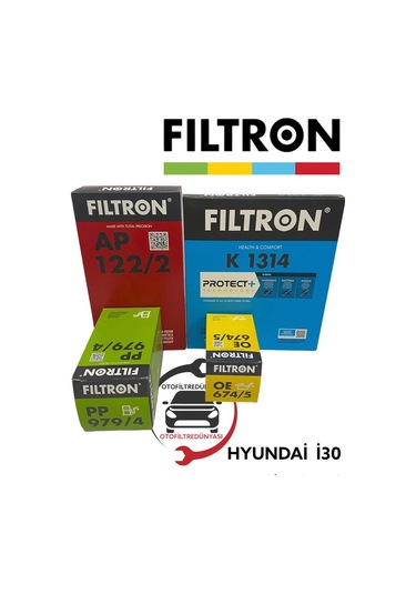 Hyundai I30 1.6 Crdi Filtron Filtre Bakım Seti (2012-2016) 330287637