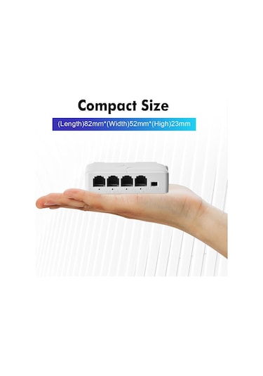 Novacom Nvc-at13f-a 10/100mbps 1/3 Poe Extender 100mt 30w İç Ortam