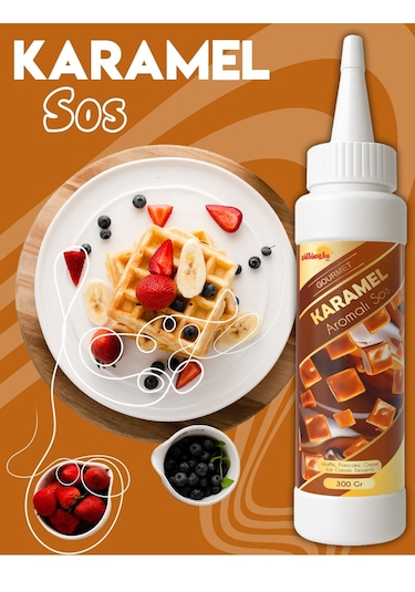 Karamel Sos - Waffle & Pankek & Tatlı & Dondurma Sos - 300gr