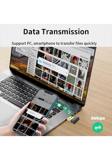 Bluetooth 5.3 Usb Adaptörü Verici Alıcı Bluetooth Ses Bluetooth Dongle Bluetooth 5.3