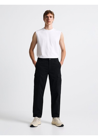 Ltb Gabardin Regular Kargo Siyah Pantolon 012254702825001 200 Siyah