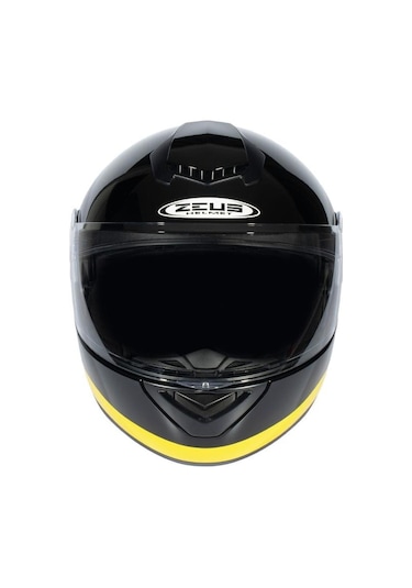 Zeus Zs-3050 Be6 Black Yellow Çene Açılır Motosiklet Kaskı