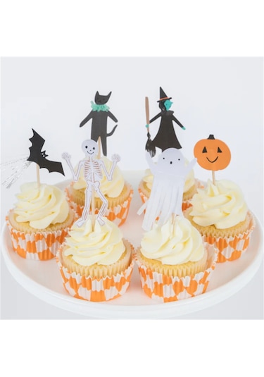 Meri Meri - Happy Halloween Cupcake Kit - Cadılar Bayramı Cupcake Kit 24'lü