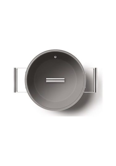Smeg Cookware 50's Style Kırmızı Tencere Cam Kapaklı 26 CM 7.7 L