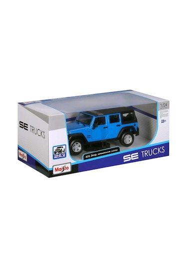 Maisto Se Trucks 15 Jeep Wrangler Unlimited Model Araba Mavi Mavi