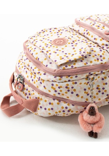 8866 Unisex Klınkır Maymunlu Günlük Ve Okul Sırt Çantası Pembe