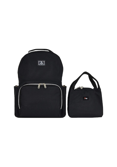 Stylo Duo Backpack for Mothers Bebek Bakım Çantası Siyah