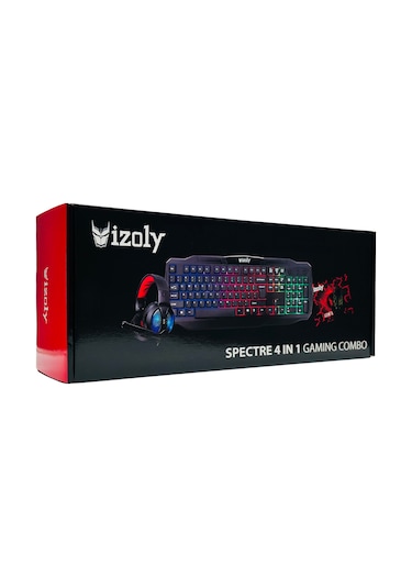İzoly Spectre 4 in 1 Kulaklık + Mousepad + Klavye + Mouse Seti