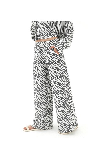 Zebra Desenli Alt Üst İkili Takım - Siyah-siyah Siyah