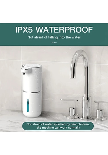 Techbloom 12.85oz Siyah Ekran Şeffaf Şişe Köpük Tip Otomatik Sensörlü Duvar Sabunluk Şarj Edilebilir Modern Siyah Banyo Mutfak 11.8x5cm Çift Kişilik