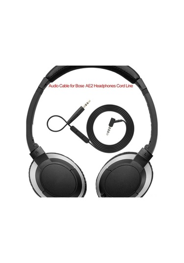 Sandwich Bose Oe2 Kulaklık 150cm Tpe Kablo, Mikrofonlu Ses Kontrol, 3.5mm-2.5mm Siyah