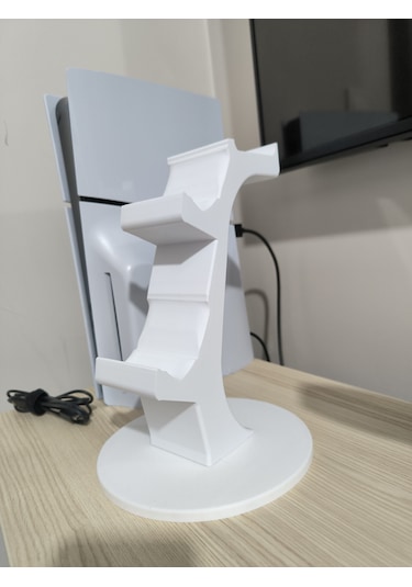 Ps5 2li Kol Tutucu + Kulaklık Standı 3 İn 1 Beyaz