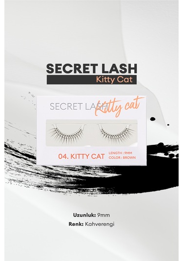 Missha Doğal Görünüm Sunan Kahverengi Takma Kirpik Secret Lash No.4 Kitty Cat
