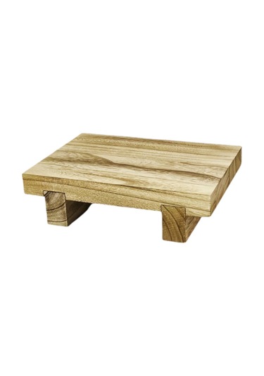 Suntek Ahşap Kaideli Ekran Bulaşık Sabunu Yükseltici Tabak Bej