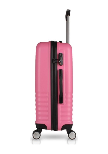 My Valice Puzzle Abs Kabin Ve Büyük Boy Pembe 2'li Valiz Seti Pembe