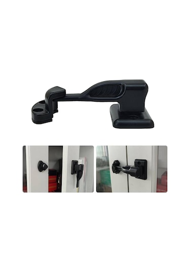 Suntek Rv Kabin Mandalı Kilitli Dolap Kapı Yakalama Siyah