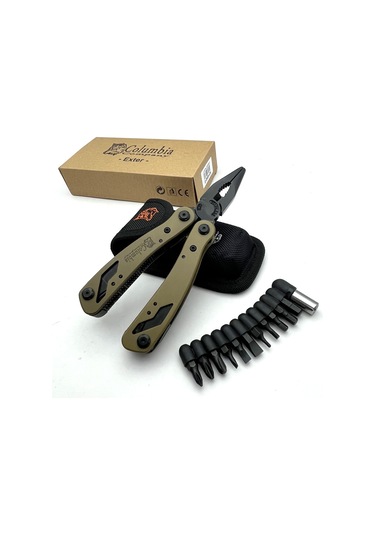 Columbia Company Np-4040 Çok Amaçlı Pense Ve Vidalama Seti - Haki