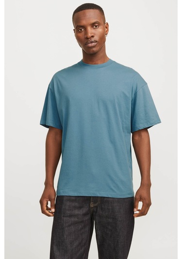 Jack & Jones Jjebradley Tee Ss O-neck Mavi Erkek Kısa Kol T-shirt 000000000102262828 Mavi