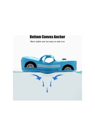 Mambobaby Araba Şekilli Bebek Yüzme Şamandırası Şişme Mt3129bl Mavi