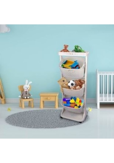 Üç Katlı Organizer Sepet - Sebzelik COSTP749G