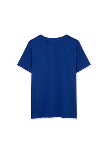 Mavi - Miav Baskılı Lacivert Tişört 6633270722 Mavi