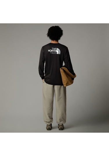 M L/s Easy Tee Black Renkli