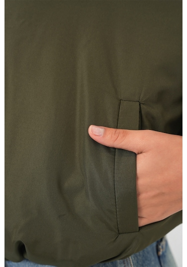 Bigdart Kadın Oversize Bomber Şişme Mont 5124 - Haki