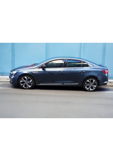 Renault Megane 4 Uyumlu Krom Yan Kapı Çıtası 4 Parça Paslanmaz Çelik