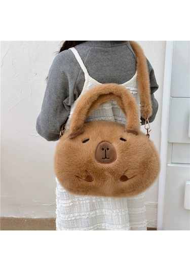 Skycity Sevimli Kapibara Desenli Yumuşak Sırt Çantası - Okul Ve Günlük Kullanım İçin Şık Ve Eğlenceli