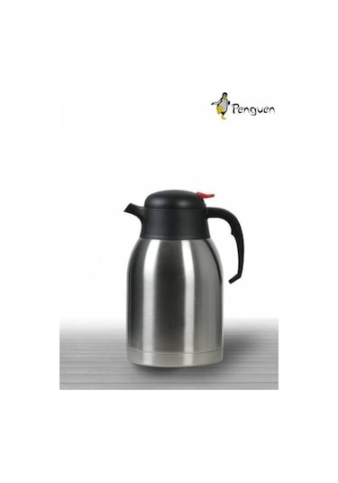 Penguen 2 Lt Çift Katlı Tombul Çelik Termos 1200A
