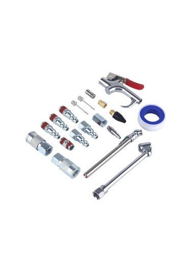 Tongxida 20'lu Hava Kompresörü Seti 7.5m Bobin Naylon Hortumlu 1/4 İnç Npt Hava Alet Kiti