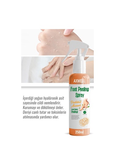 Axwell Premium Portakal Aromalı Ayak Bakım Peeling Spreyi 250 ML