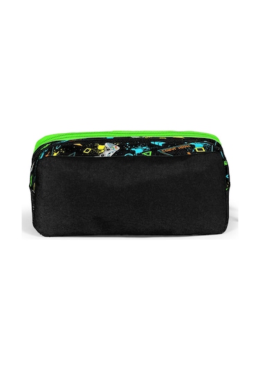 Coral High Kids Siyah Fosforlu Yeşil Gamer Desenli 3 Lü Okul Çanta Seti Set0123654